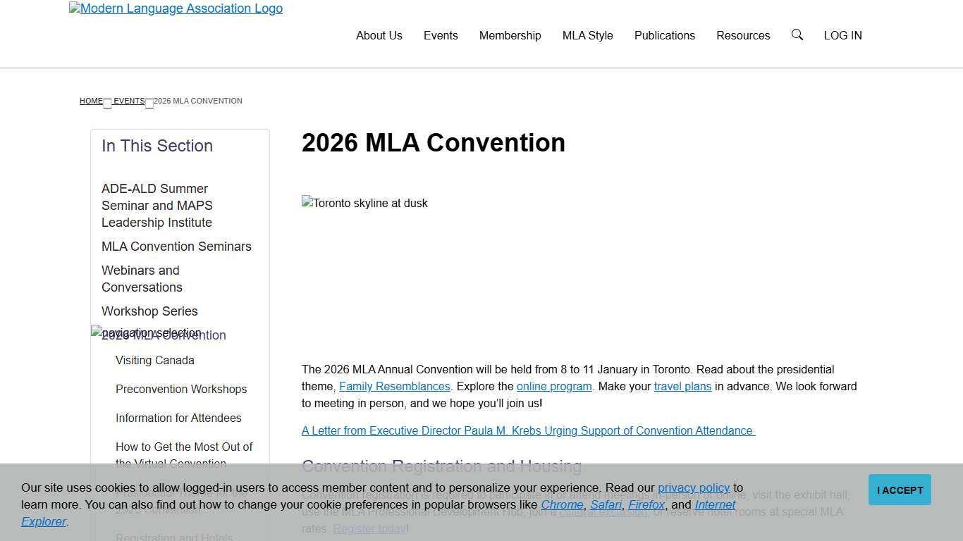 2026 MLA Convention | Modern Language Association