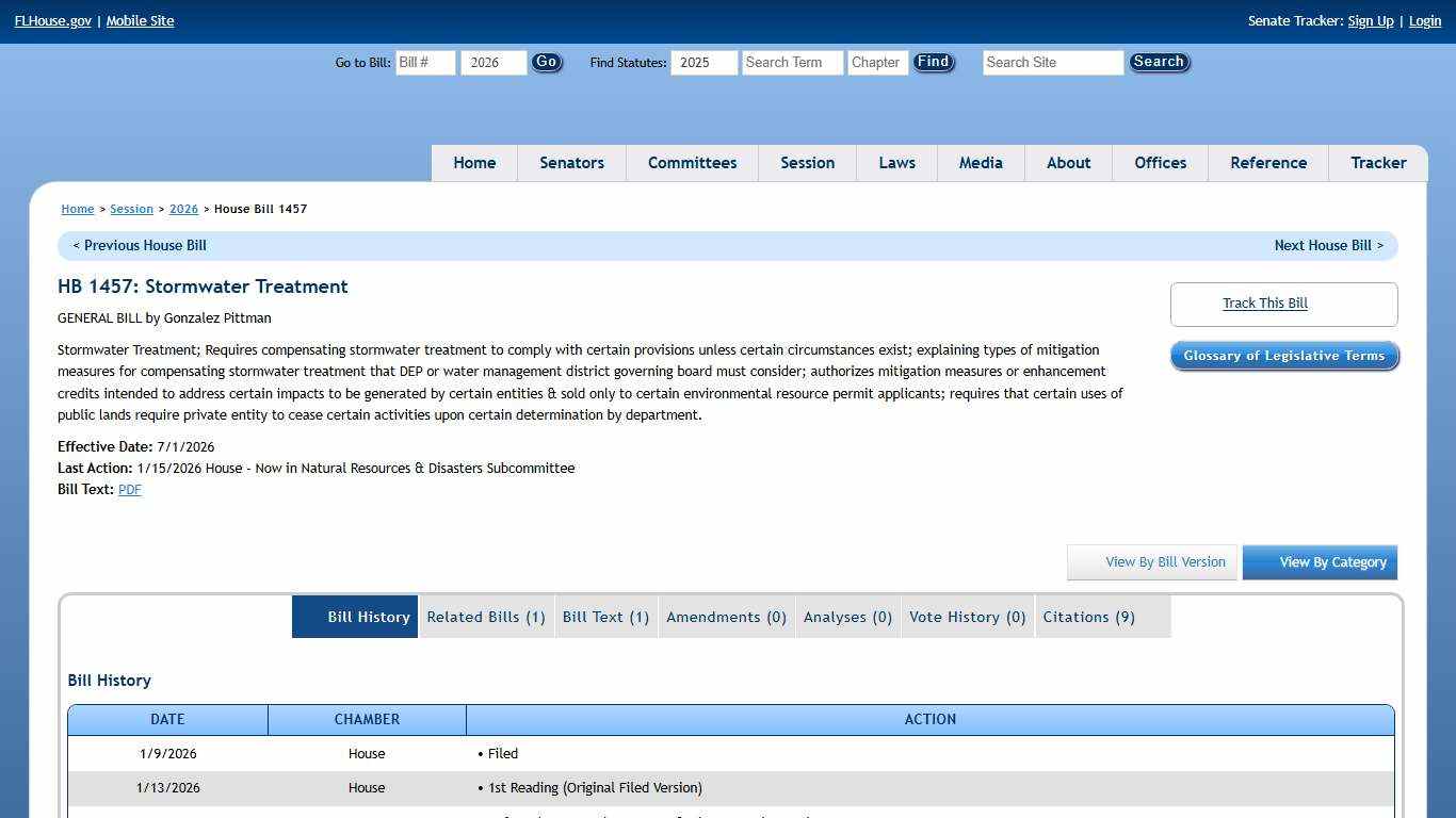 House Bill 1457 (2026) - The Florida Senate